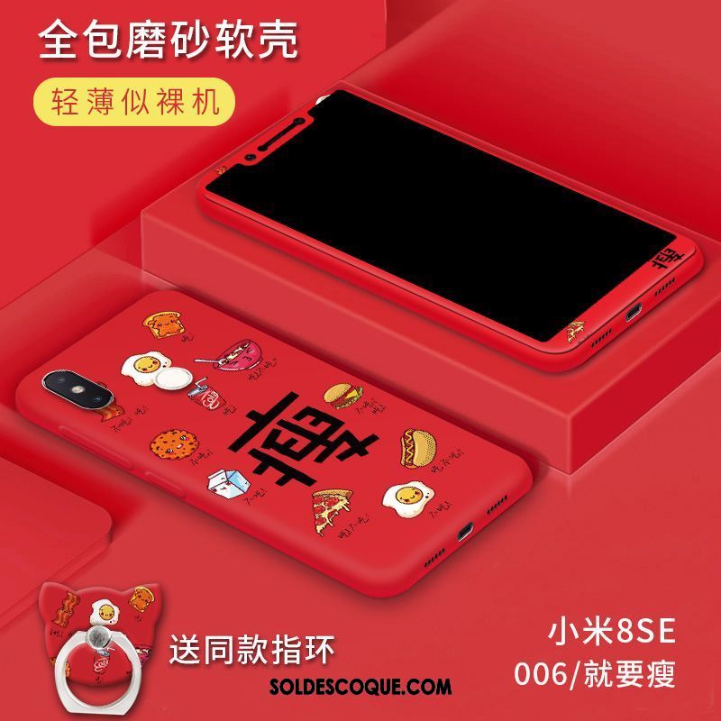 Coque Xiaomi Mi 8 Se Délavé En Daim Incassable Personnalité Téléphone Portable Petit Pas Cher