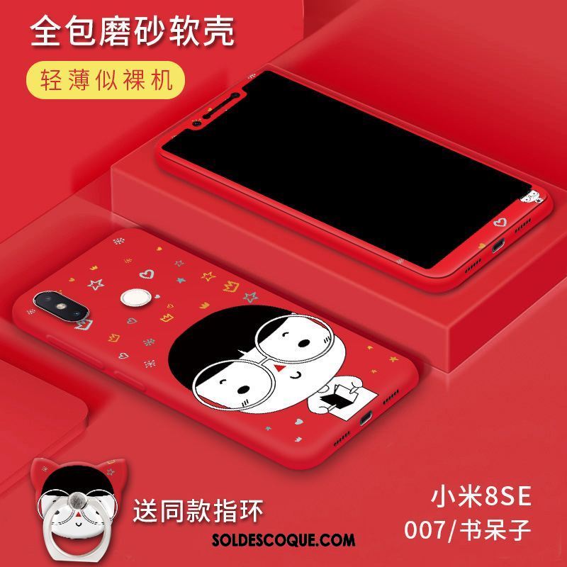 Coque Xiaomi Mi 8 Se Délavé En Daim Incassable Personnalité Téléphone Portable Petit Pas Cher