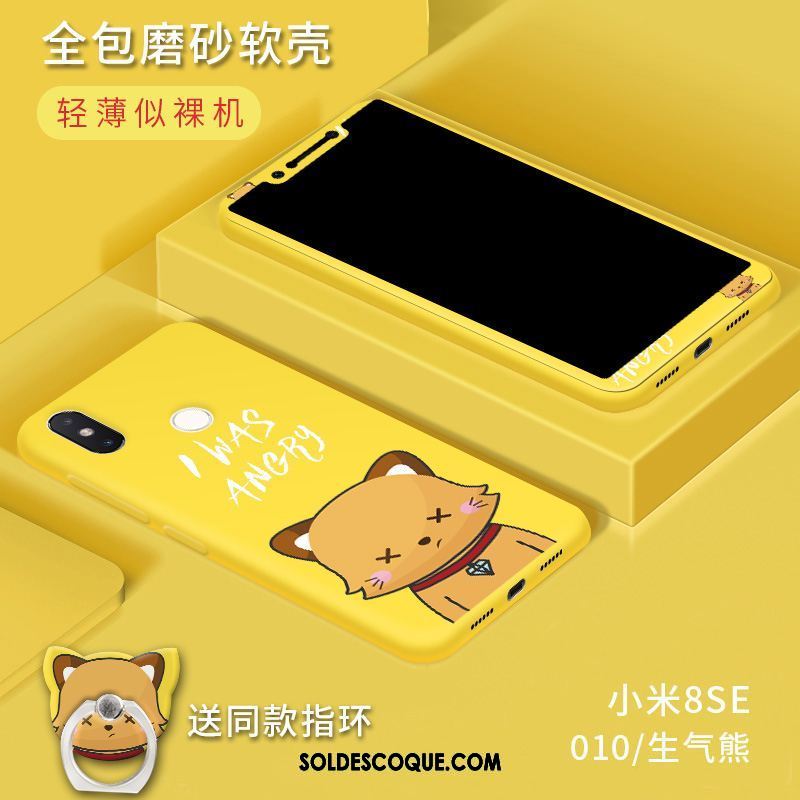 Coque Xiaomi Mi 8 Se Délavé En Daim Incassable Personnalité Téléphone Portable Petit Pas Cher