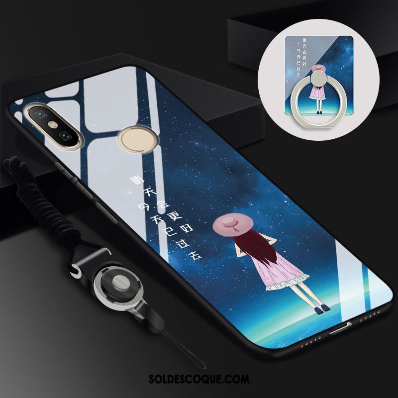 Coque Xiaomi Mi 8 Se Petit Verre Téléphone Portable Étui Violet Pas Cher