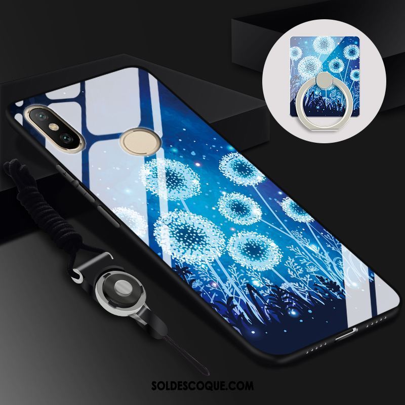 Coque Xiaomi Mi 8 Se Petit Verre Téléphone Portable Étui Violet Pas Cher