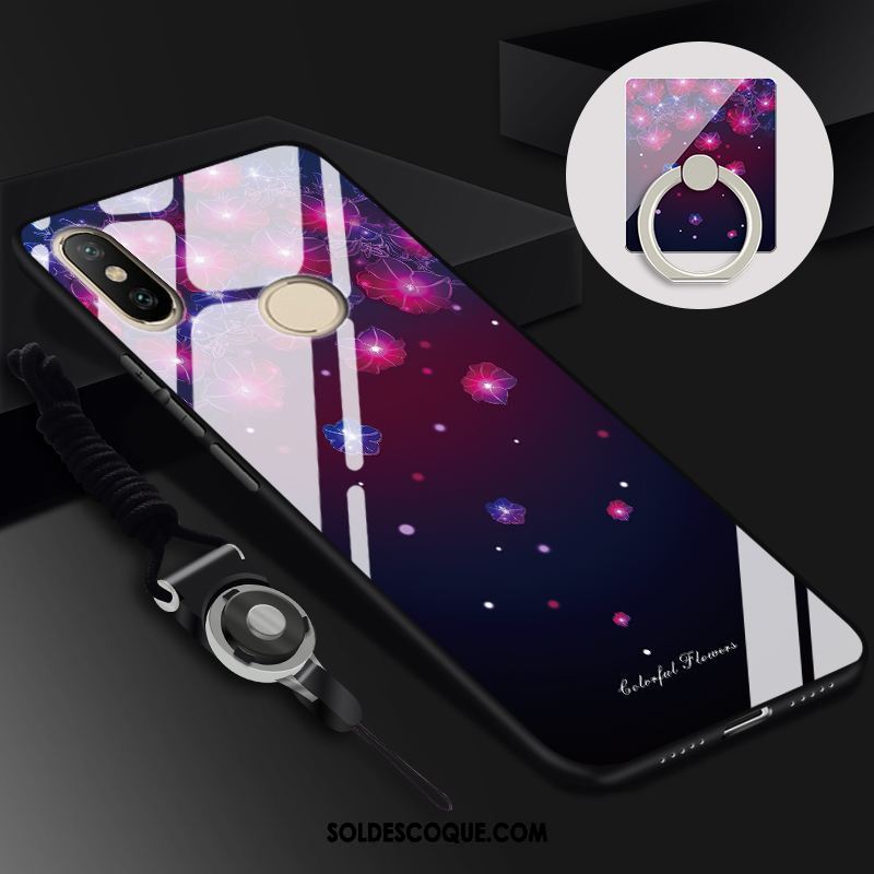 Coque Xiaomi Mi 8 Se Petit Verre Téléphone Portable Étui Violet Pas Cher