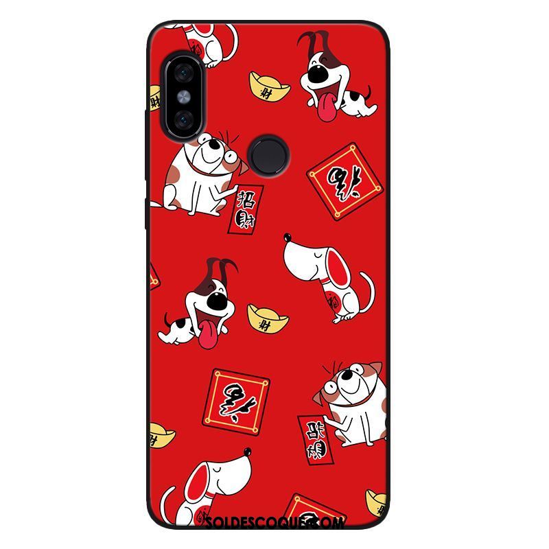 Coque Xiaomi Mi 8 Se Richesse Silicone Chat Téléphone Portable Rouge Pas Cher