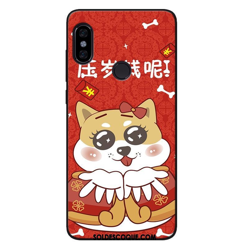 Coque Xiaomi Mi 8 Se Richesse Silicone Chat Téléphone Portable Rouge Pas Cher