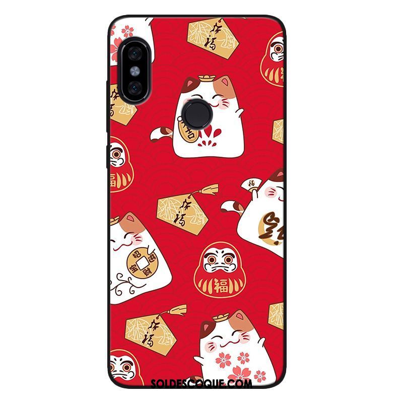 Coque Xiaomi Mi 8 Se Richesse Silicone Chat Téléphone Portable Rouge Pas Cher