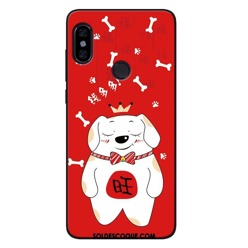 Coque Xiaomi Mi 8 Se Richesse Silicone Chat Téléphone Portable Rouge Pas Cher