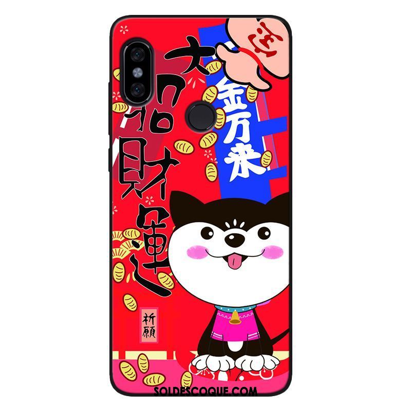 Coque Xiaomi Mi 8 Se Richesse Silicone Chat Téléphone Portable Rouge Pas Cher