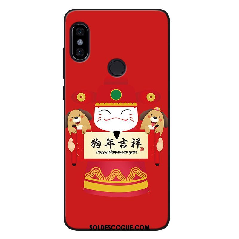 Coque Xiaomi Mi 8 Se Richesse Silicone Chat Téléphone Portable Rouge Pas Cher