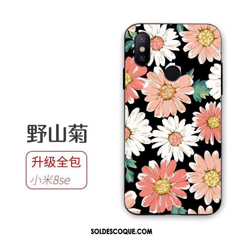 Coque Xiaomi Mi 8 Se Rose Étui Incassable Silicone Fruit Soldes