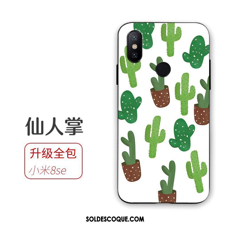 Coque Xiaomi Mi 8 Se Rose Étui Incassable Silicone Fruit Soldes