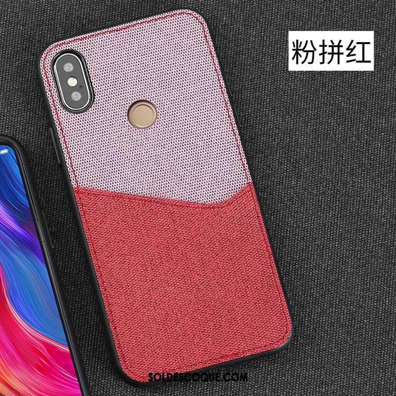 Coque Xiaomi Mi 8 Se Tissu Étui Incassable Petit Rose Pas Cher