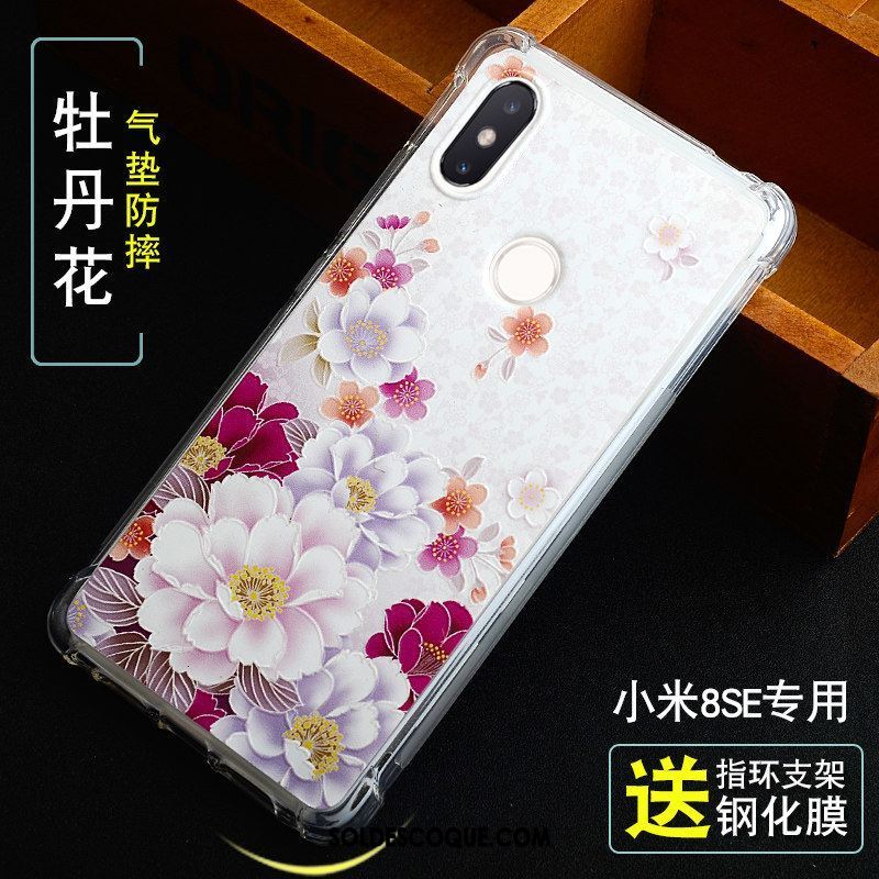 Coque Xiaomi Mi 8 Se Transparent Créatif Silicone Protection Vert Soldes