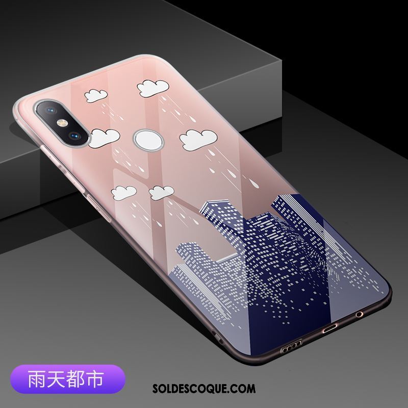 Coque Xiaomi Mi 8 Se Téléphone Portable Bleu Petit Fluide Doux Protection Soldes