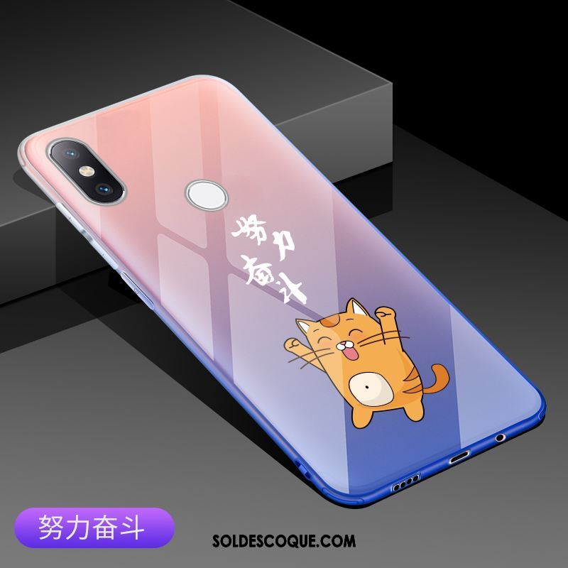 Coque Xiaomi Mi 8 Se Téléphone Portable Bleu Petit Fluide Doux Protection Soldes