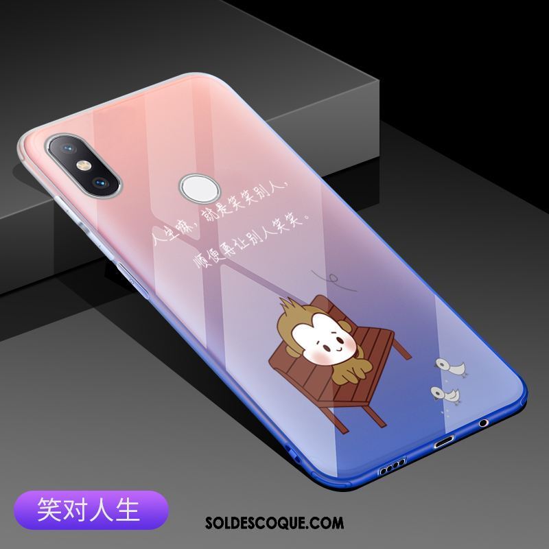 Coque Xiaomi Mi 8 Se Téléphone Portable Bleu Petit Fluide Doux Protection Soldes