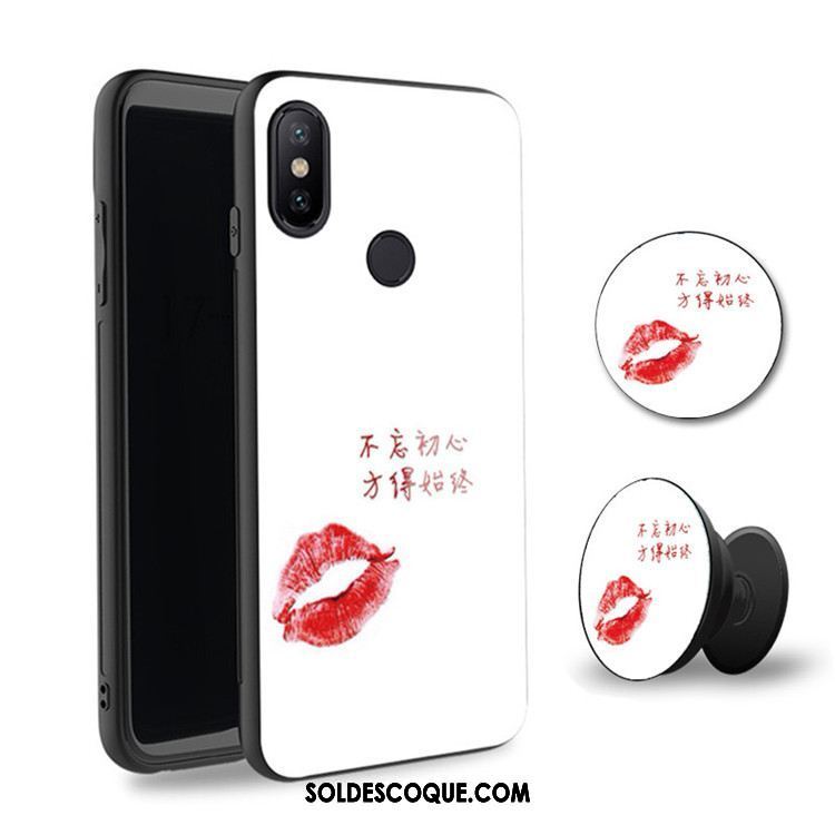 Coque Xiaomi Mi 8 Se Téléphone Portable Protection Très Mince Net Rouge Verre Trempé Housse Pas Cher