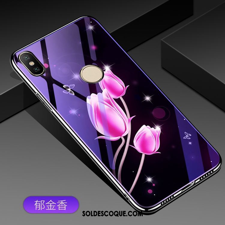 Coque Xiaomi Mi 8 Se Violet Membrane Téléphone Portable Petit Verre Pas Cher