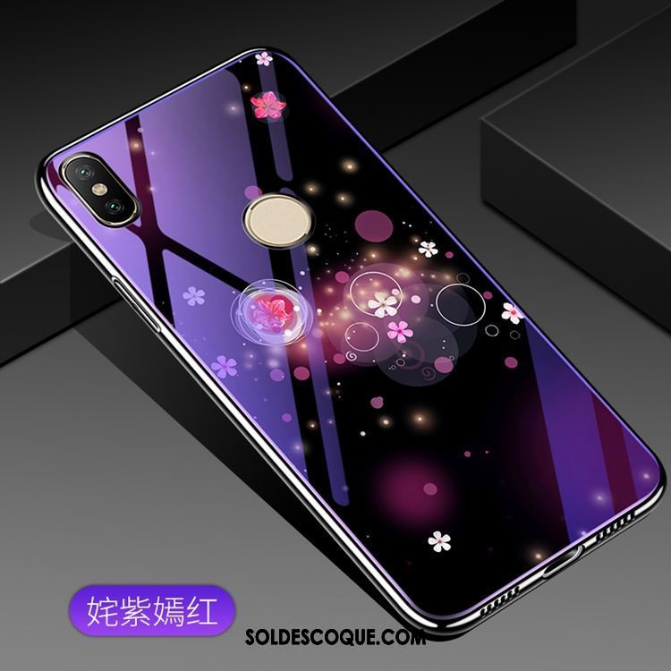 Coque Xiaomi Mi 8 Se Violet Membrane Téléphone Portable Petit Verre Pas Cher