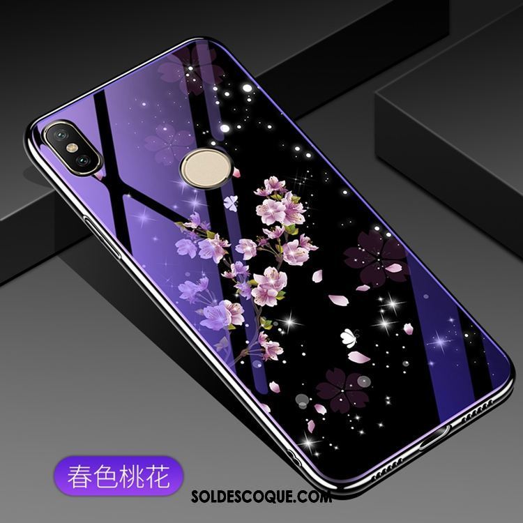 Coque Xiaomi Mi 8 Se Violet Membrane Téléphone Portable Petit Verre Pas Cher