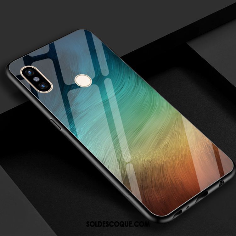 Coque Xiaomi Mi 8 Se Violet Verre Trempé Couleur Petit Vert Pas Cher