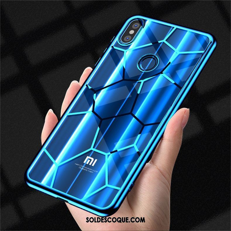 Coque Xiaomi Mi 8 Se Étui Bleu Net Rouge Protection Tout Compris Housse Pas Cher