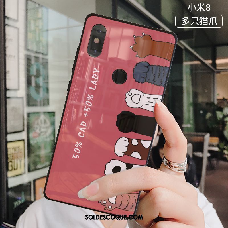 Coque Xiaomi Mi 8 Tendance Petit Téléphone Portable Étui Silicone Housse Pas Cher