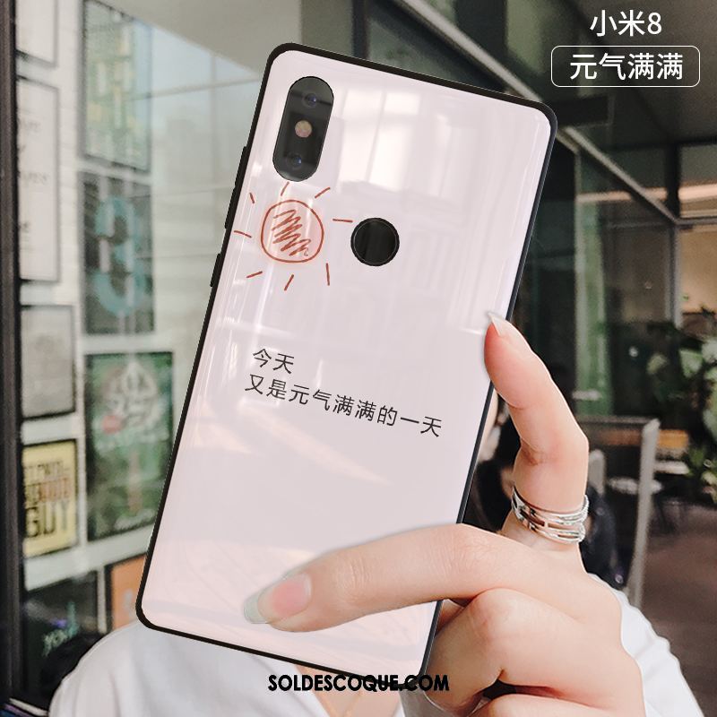 Coque Xiaomi Mi 8 Tendance Petit Téléphone Portable Étui Silicone Housse Pas Cher