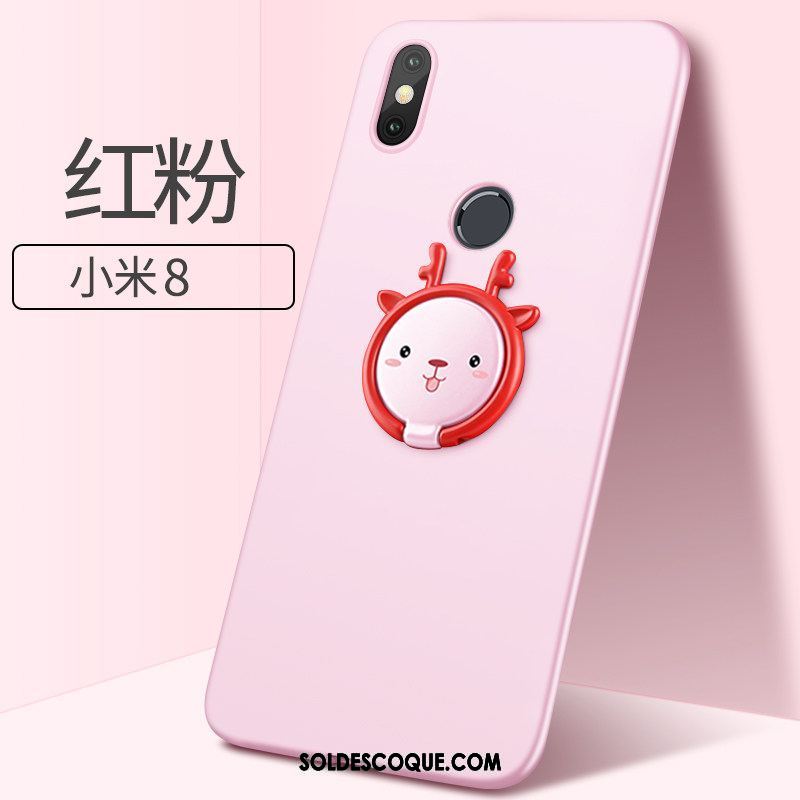 Coque Xiaomi Mi 8 Très Mince Étui Créatif Amoureux Rouge En Ligne