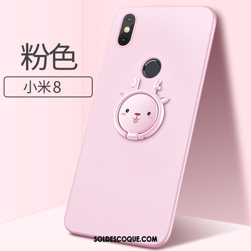 Coque Xiaomi Mi 8 Très Mince Étui Créatif Amoureux Rouge En Ligne