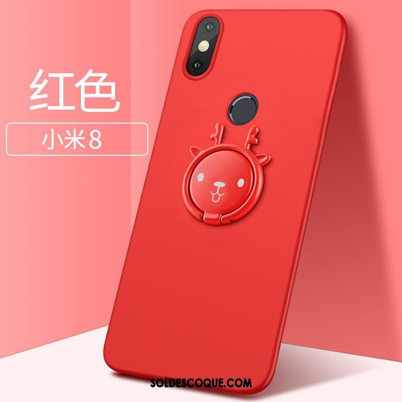 Coque Xiaomi Mi 8 Très Mince Étui Créatif Amoureux Rouge En Ligne