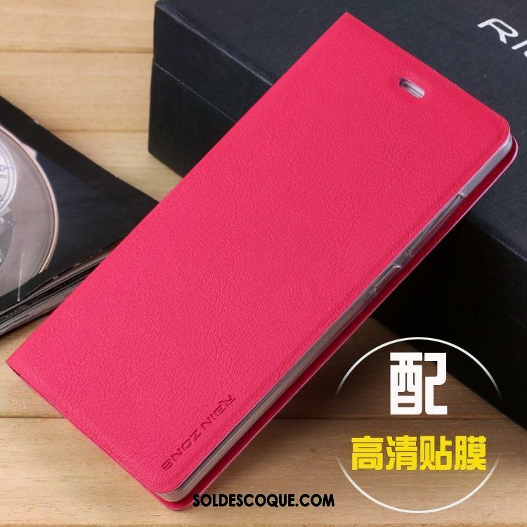 Coque Xiaomi Mi 8 Téléphone Portable Incassable Étui Rouge Étui En Cuir Pas Cher
