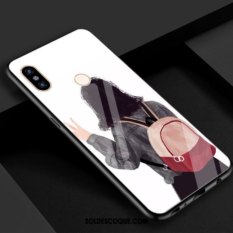 Coque Xiaomi Mi 8 Verre Trempé Rouge Amoureux Blanc Frais France