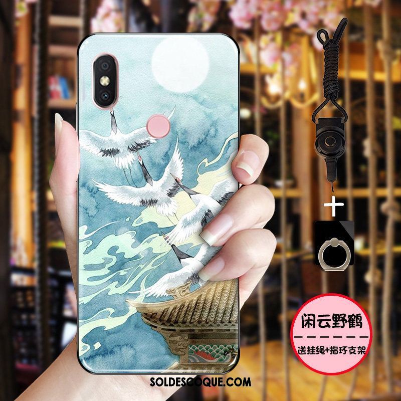 Coque Xiaomi Mi 8 Vintage Étui Délavé En Daim Fluide Doux Protection En Ligne