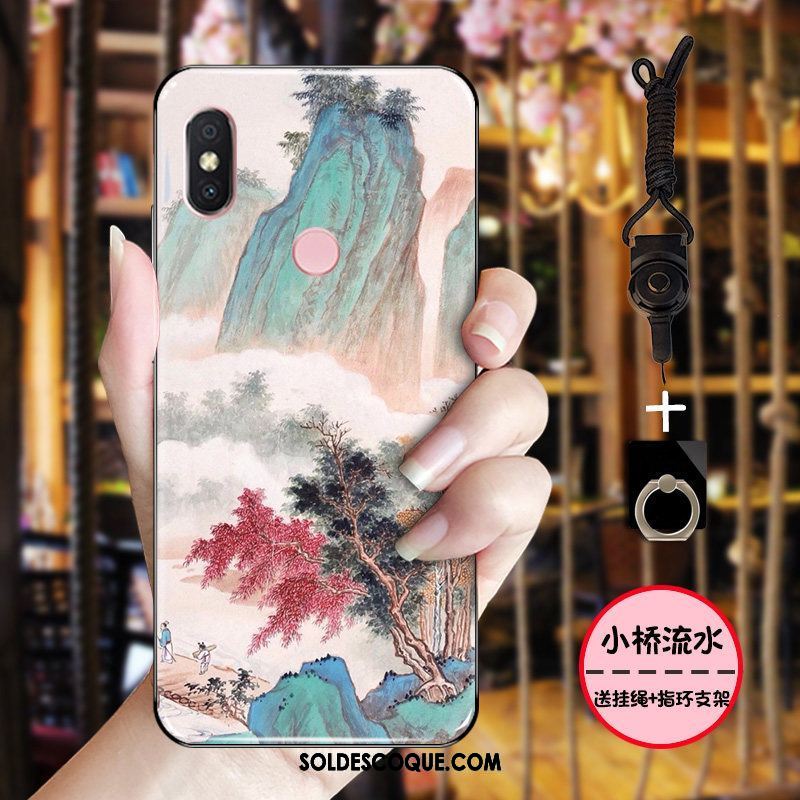 Coque Xiaomi Mi 8 Vintage Étui Délavé En Daim Fluide Doux Protection En Ligne