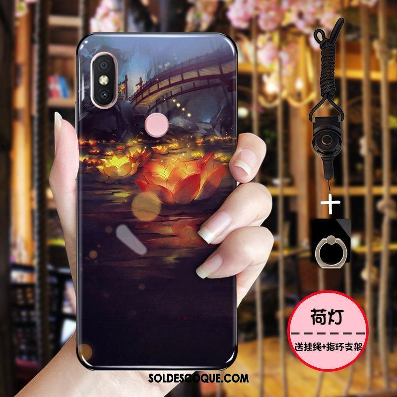 Coque Xiaomi Mi 8 Vintage Étui Délavé En Daim Fluide Doux Protection En Ligne