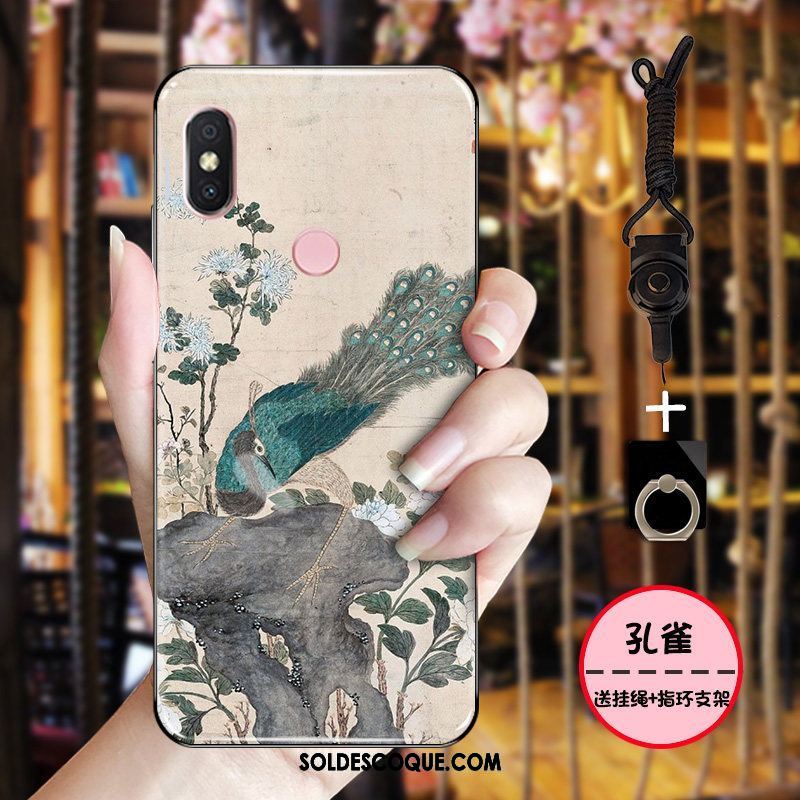 Coque Xiaomi Mi 8 Vintage Étui Délavé En Daim Fluide Doux Protection En Ligne