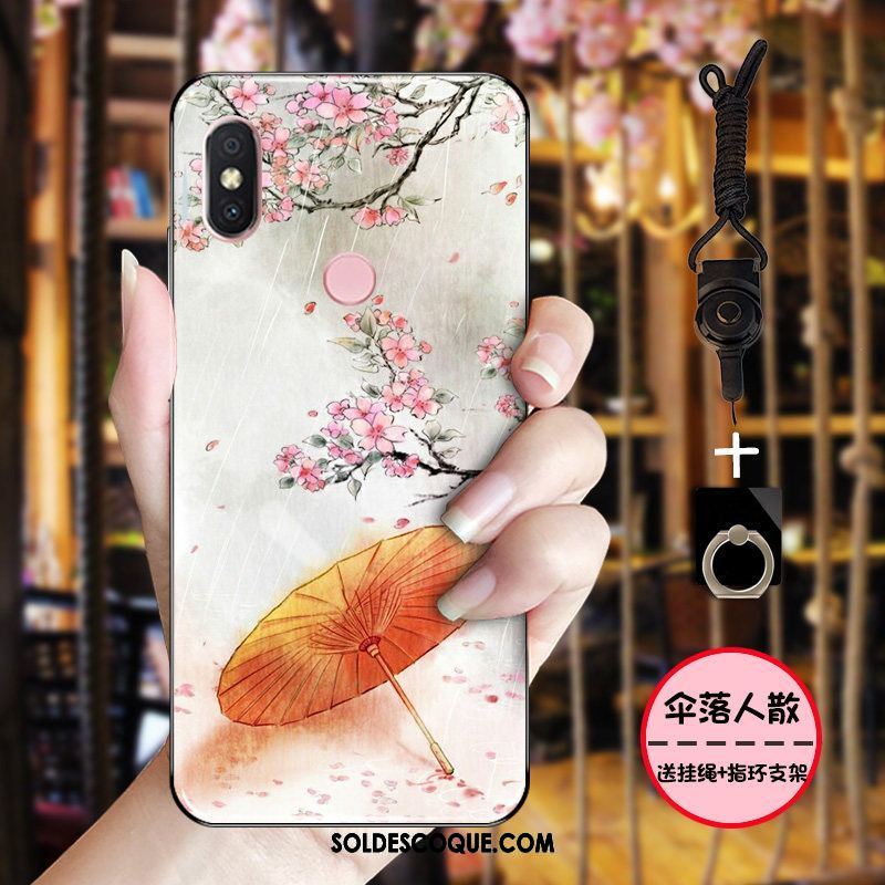 Coque Xiaomi Mi 8 Vintage Étui Délavé En Daim Fluide Doux Protection En Ligne