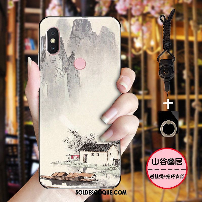 Coque Xiaomi Mi 8 Vintage Étui Délavé En Daim Fluide Doux Protection En Ligne