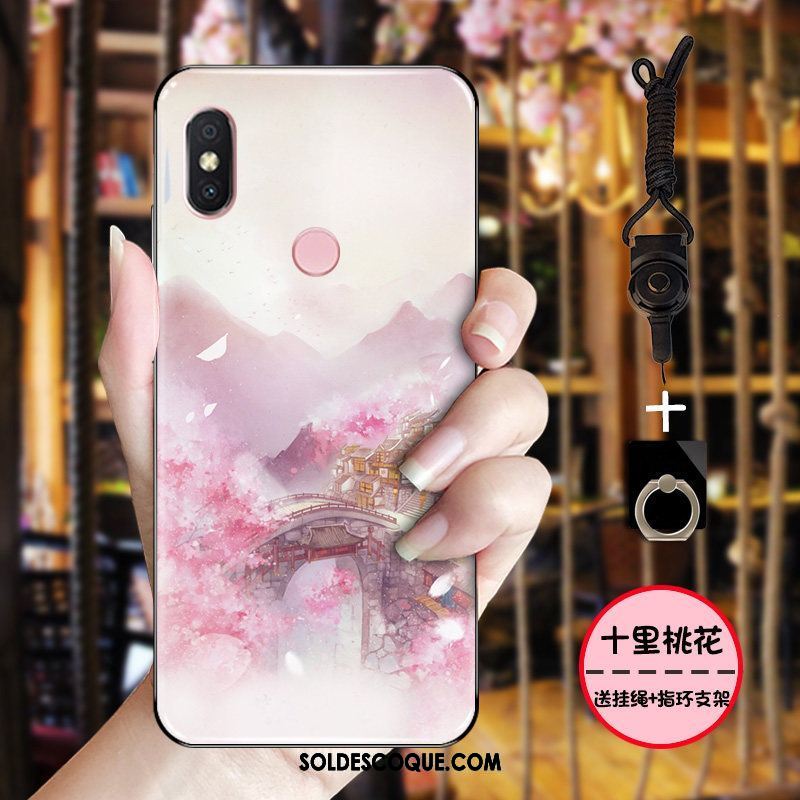 Coque Xiaomi Mi 8 Vintage Étui Délavé En Daim Fluide Doux Protection En Ligne