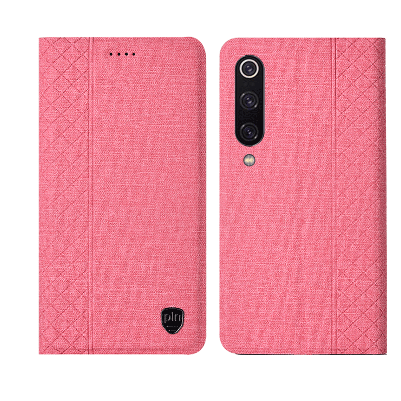 Coque Xiaomi Mi 9 Bleu Protection Plaid Téléphone Portable Étui En Cuir Soldes