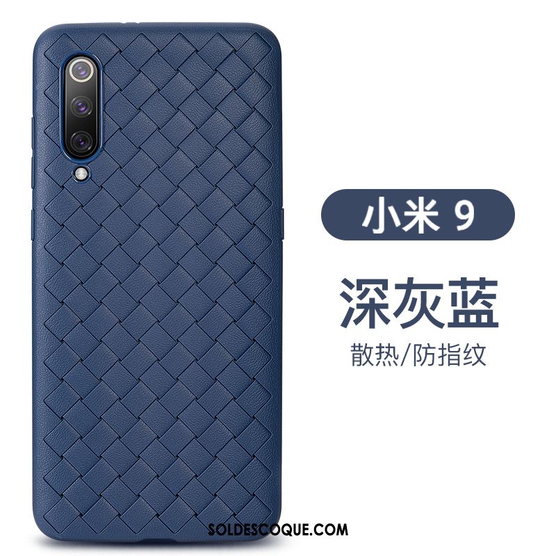 Coque Xiaomi Mi 9 Bleu Protection Qualité Marque De Tendance Tissage En Vente