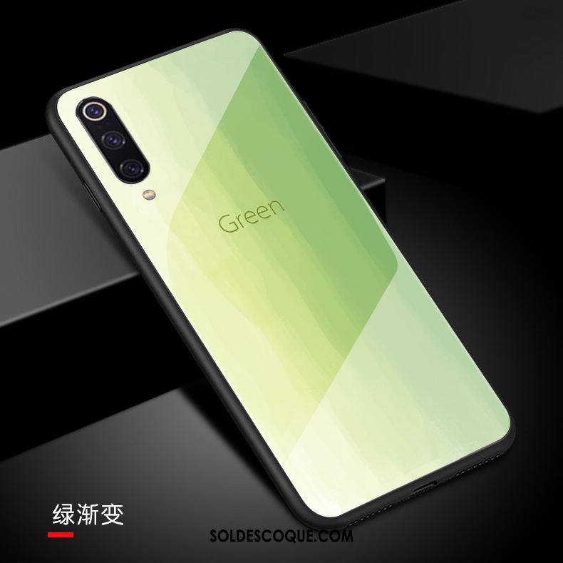 Coque Xiaomi Mi 9 Couleur Simple Dégradé De Couleur Silicone Marque De Tendance Pas Cher