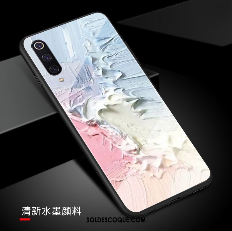 Coque Xiaomi Mi 9 Couleur Simple Dégradé De Couleur Silicone Marque De Tendance Pas Cher