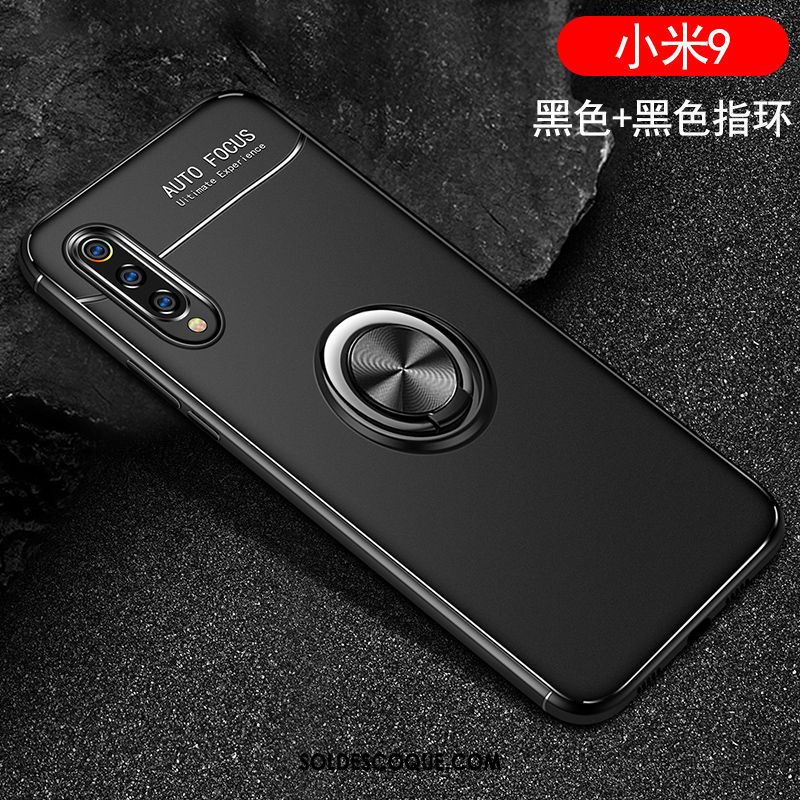 Coque Xiaomi Mi 9 Fluide Doux Magnétisme Étui Silicone Une Agrafe En Vente