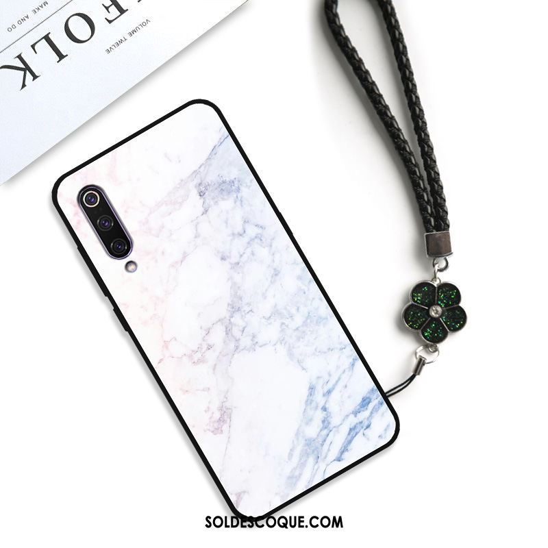 Coque Xiaomi Mi 9 Incassable Amoureux Fluide Doux Verre Créatif Soldes