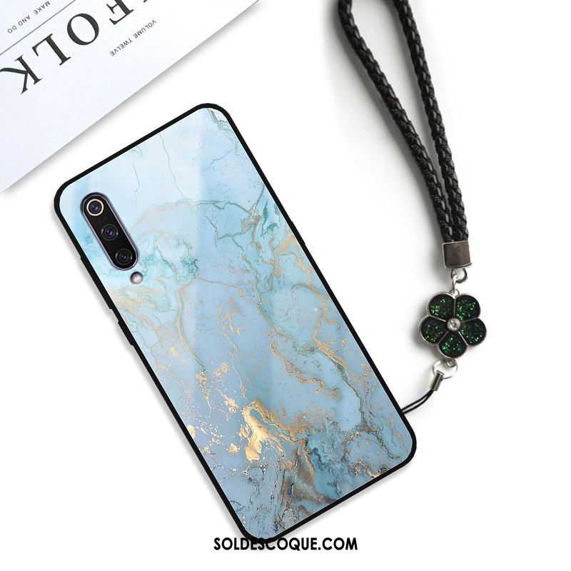 Coque Xiaomi Mi 9 Incassable Amoureux Fluide Doux Verre Créatif Soldes