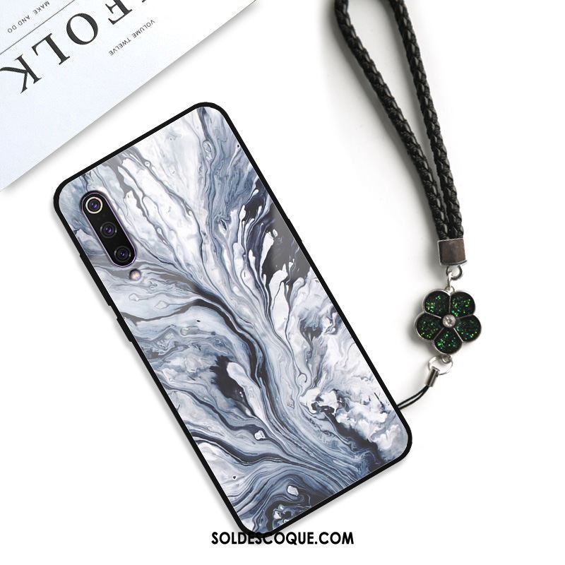 Coque Xiaomi Mi 9 Incassable Amoureux Fluide Doux Verre Créatif Soldes