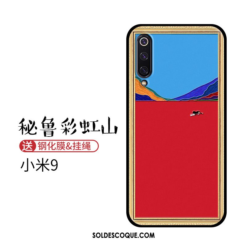 Coque Xiaomi Mi 9 Jeunesse Personnalité Vintage Incassable Créatif En Ligne