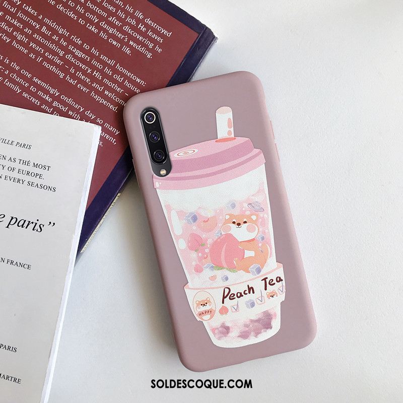 Coque Xiaomi Mi 9 Lite Jeunesse Fluide Doux Simple Net Rouge Téléphone Portable Soldes