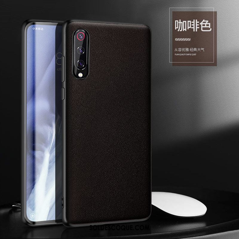 Coque Xiaomi Mi 9 Lite Très Mince Tout Compris Cuir Haut Net Rouge Luxe En Vente